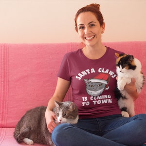 Cat Christmas T Shirt, Cat Shirt, Christmas Tee, Christmas Gifts for Women and Men TSC309