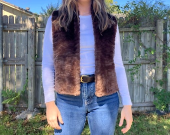 Faux fur vest
