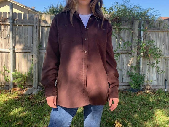 Brown Button Down - image 1