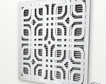 Custom Size Magnetic Return Air Vent Cover | Contemporary Trellis