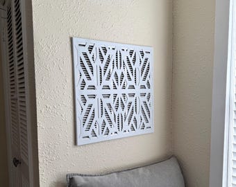 Custom Magnetic Return Air Vent Cover | Geometric Lattice