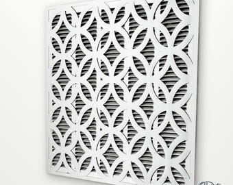 Custom Size Magnetic Return Air Vent Cover | Interlocking Circles
