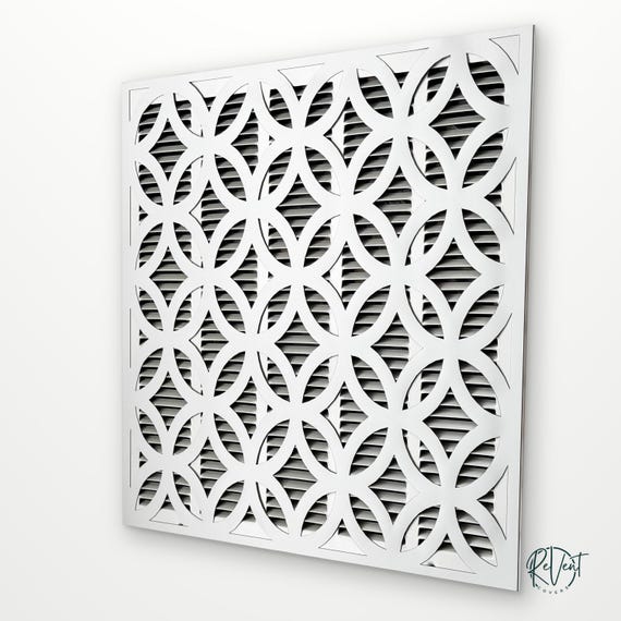 Custom Size Magnetic Return Air Vent Cover | Interlocking Circles
