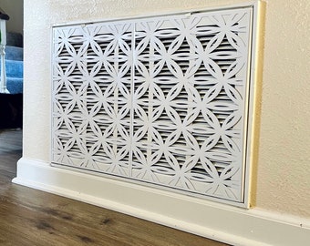Custom Magnetic Air Vent Cover | Blooming Star Pattern Design | Return Air Vent Cover | Air Intake Cover | Magnetic Vent Cover Decorative