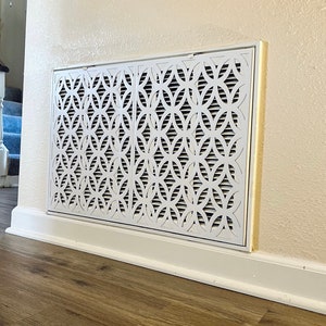 Custom Magnetic Air Vent Cover | Modern Interlocking Circles Design | Return Air Cover | Air Intake Cover | Magnetic Vent Cover Decorative