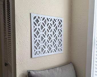 Custom Magnetic Return Air Vent Cover | Interlocking Circles