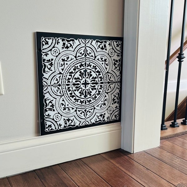 Custom Air Vent Cover | Mandala | Return Air Vent Cover | Custom Size Vent Cover For Home Decor| Magnetic Vent Cover Decorative | Vent Cover