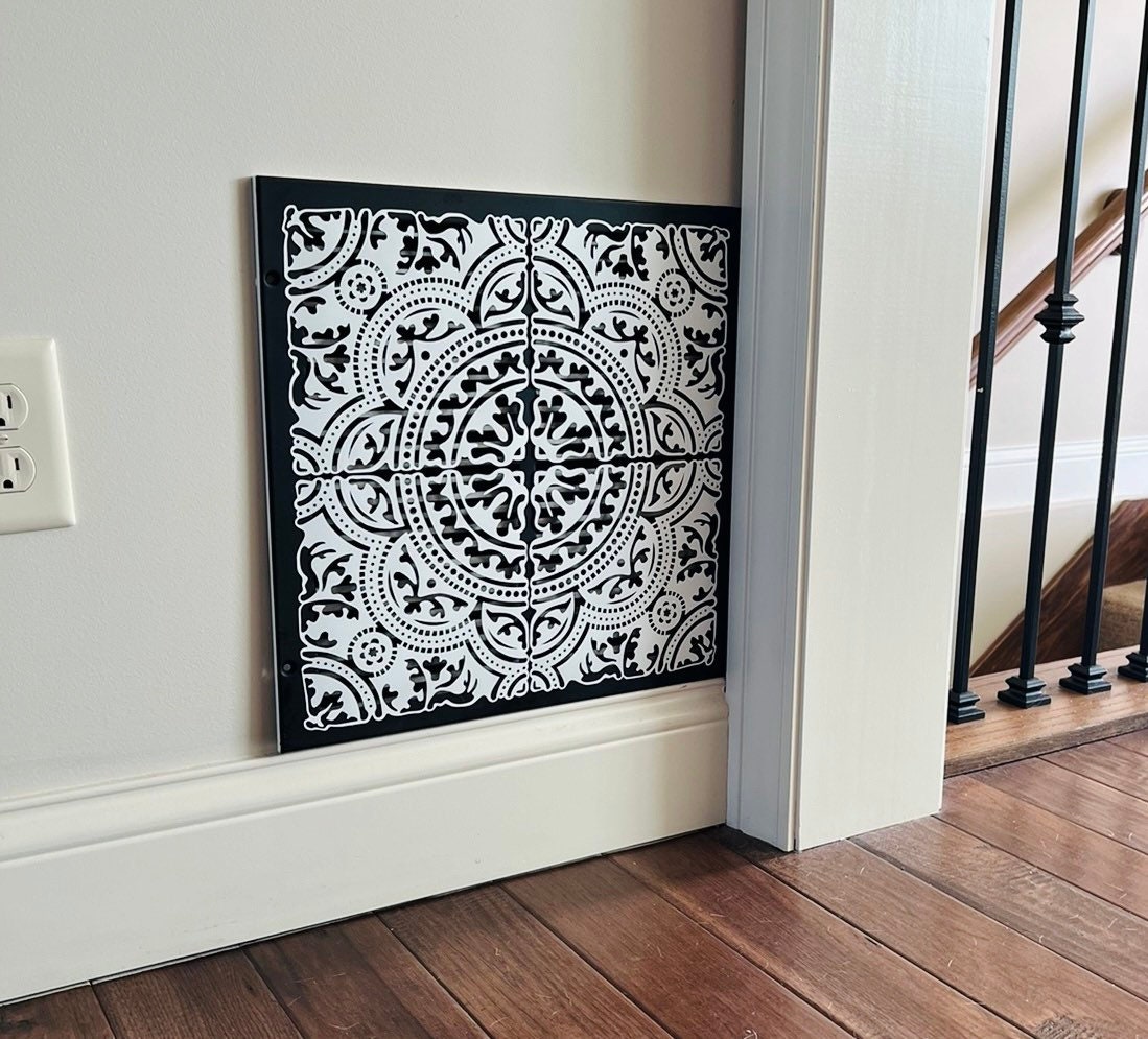 Magnetic Air Vent Cover - Unfinished Vent Cover - Modern Design - Pain –  ArtMillwork Design
