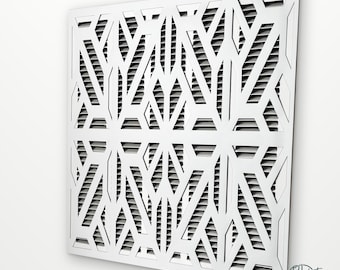 Custom Size Magnetic Return Air Vent Cover | Geometric Lattice