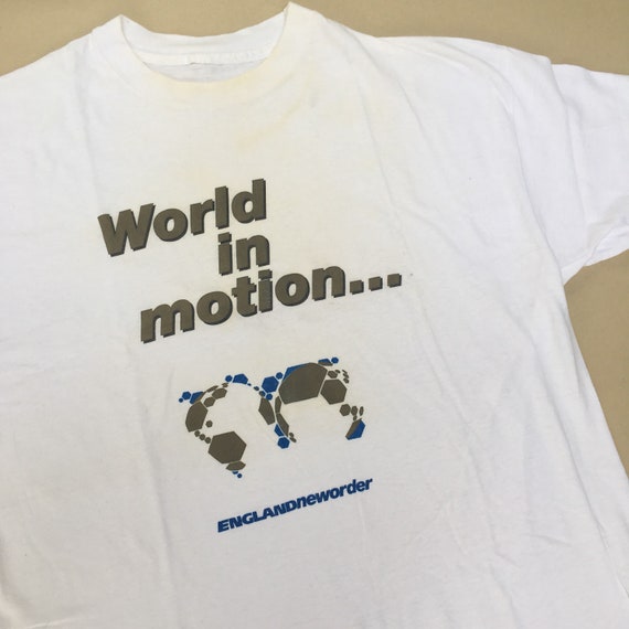 1990 NEW ORDER World In Motion Vintage T-shirt