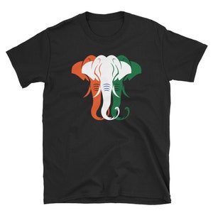 Indian Flag Colors Logo - Adult T-Shirt