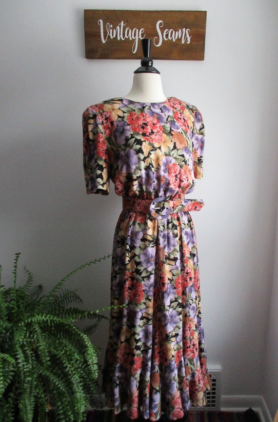 vintage floral dress