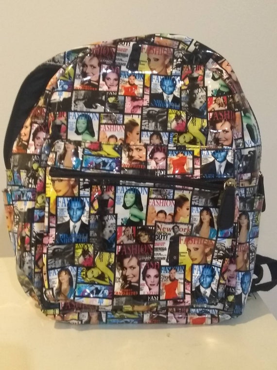 Fashionable Patent "Backpack" With Fashion Magazi… - image 1