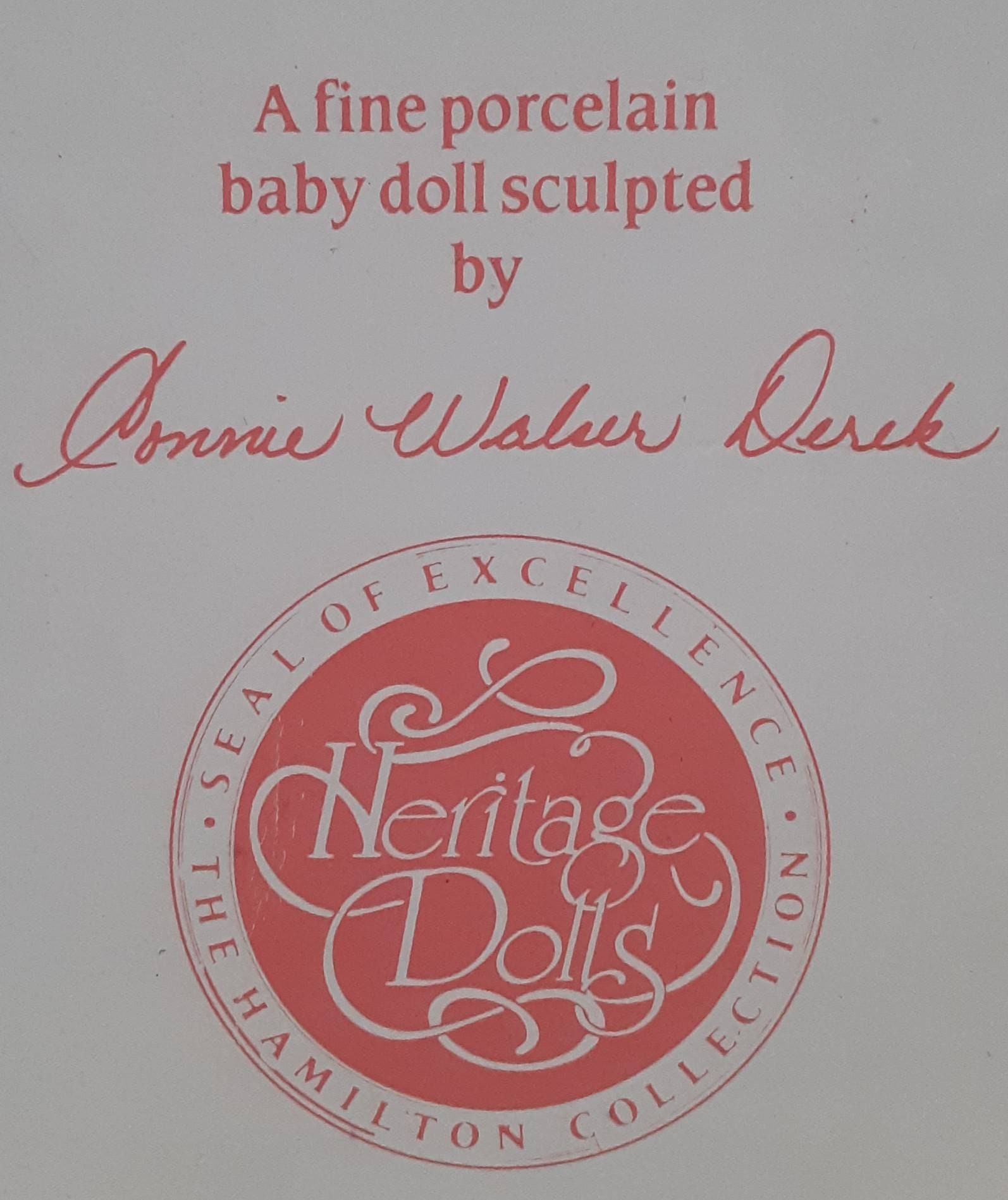 Heritage Doll jessica Limited Edition Collectible by Connie Walser