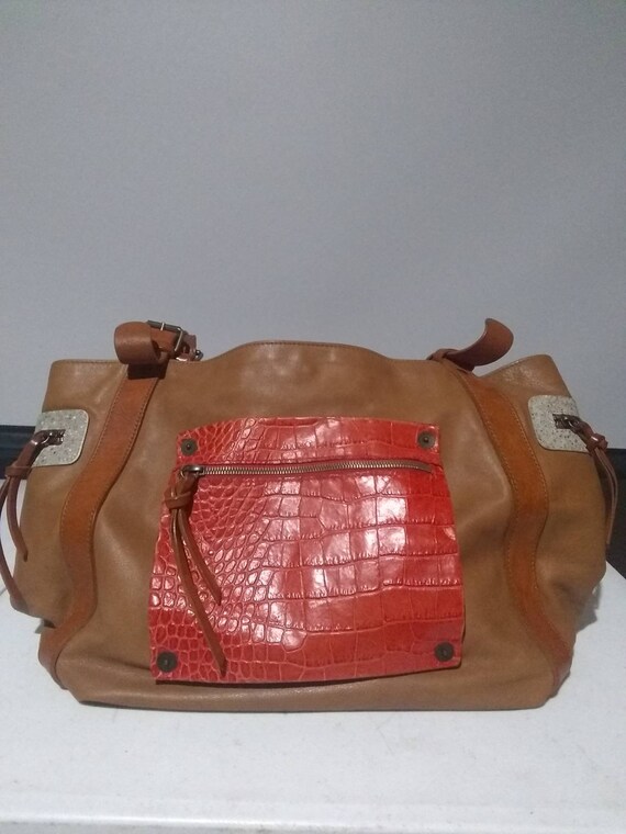 Maurizio Taiuti Large Soft Leather Hand purse shoulder tote Bag Etsy