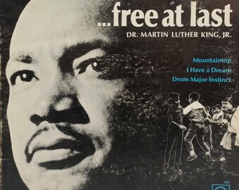 Dr. Martin Luther King Jr. "Free At Last" Vinyl LP Album (Vintage)