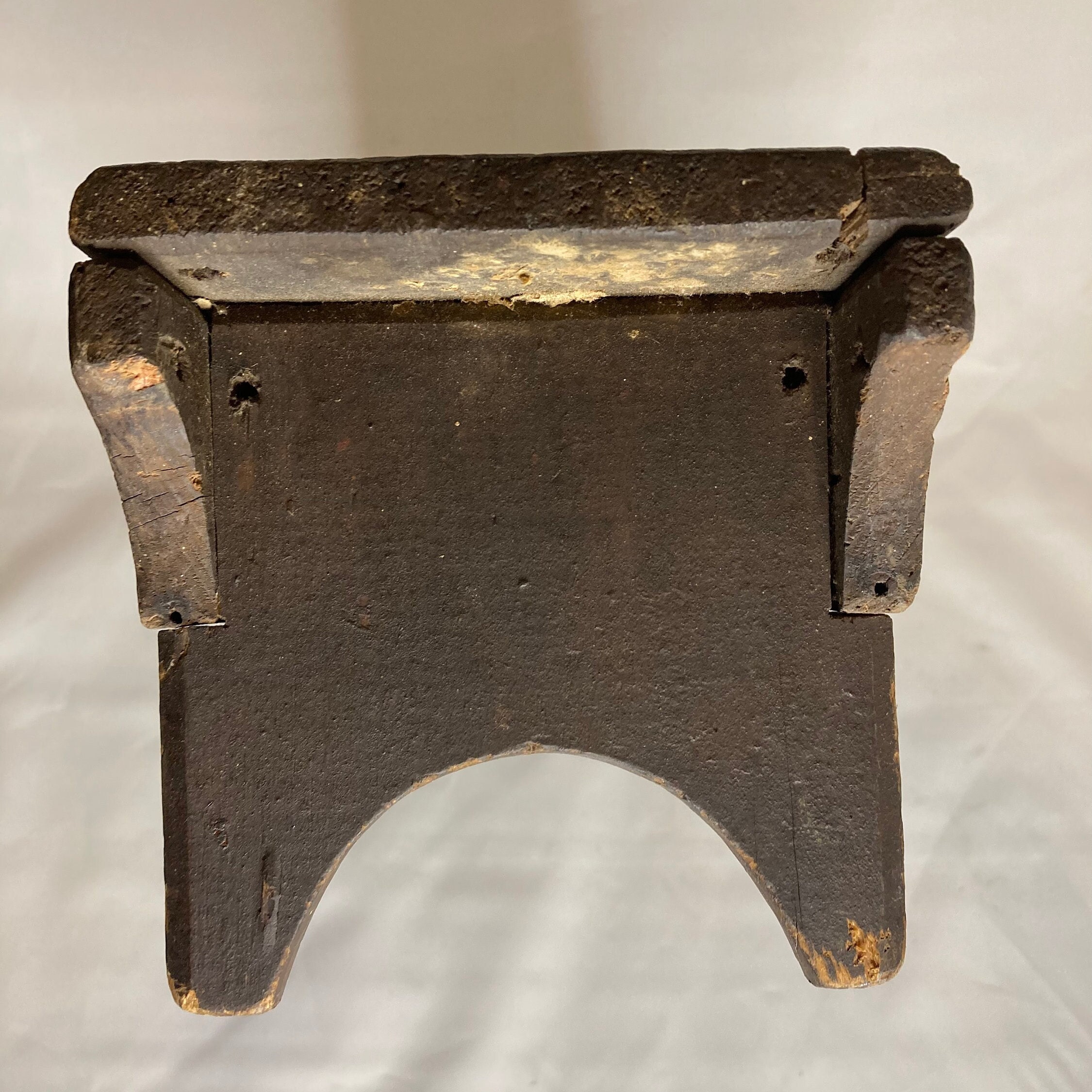 Early Antique Primitive Wooden Stool From Vermont - Etsy