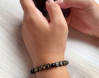 DONT TEXT HIM | galentines gift, girl gang, girl gang gift, inspirational bracelet, empowered women,