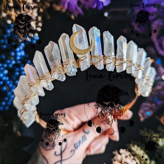 Buy Luna ANGELIS ~angel Aura. Crystal Crown. Festival  display picture 3