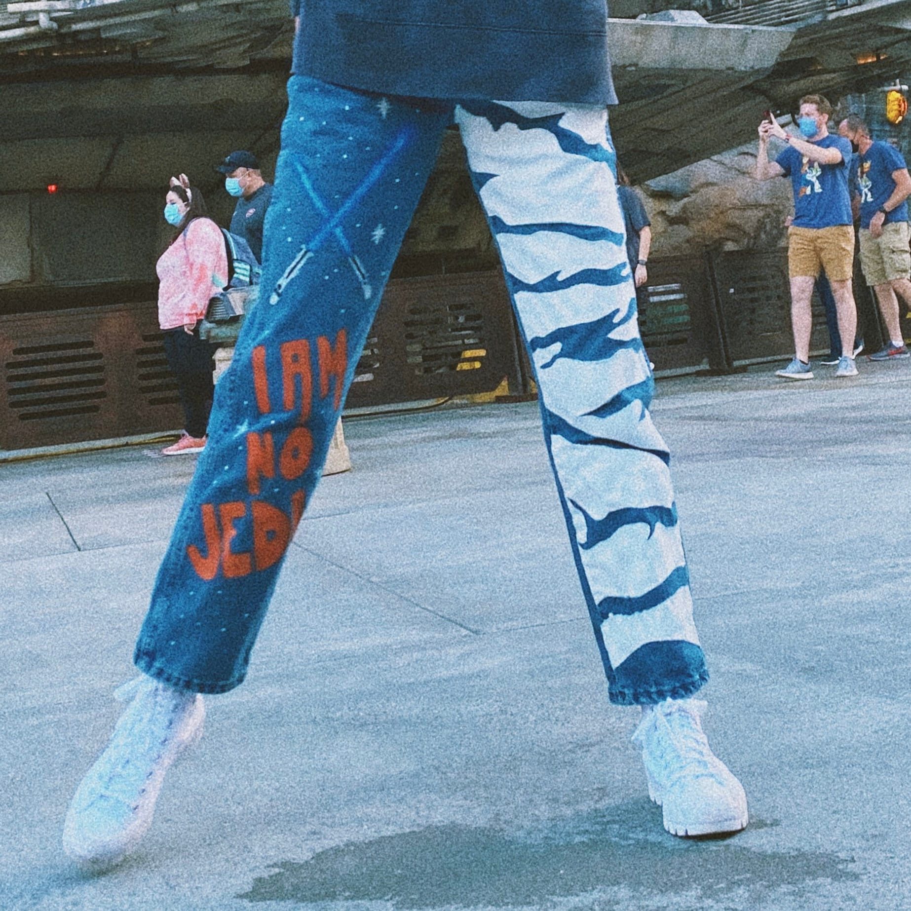 Hand Painted Ahsoka Tano Inspired Jeans Etsy