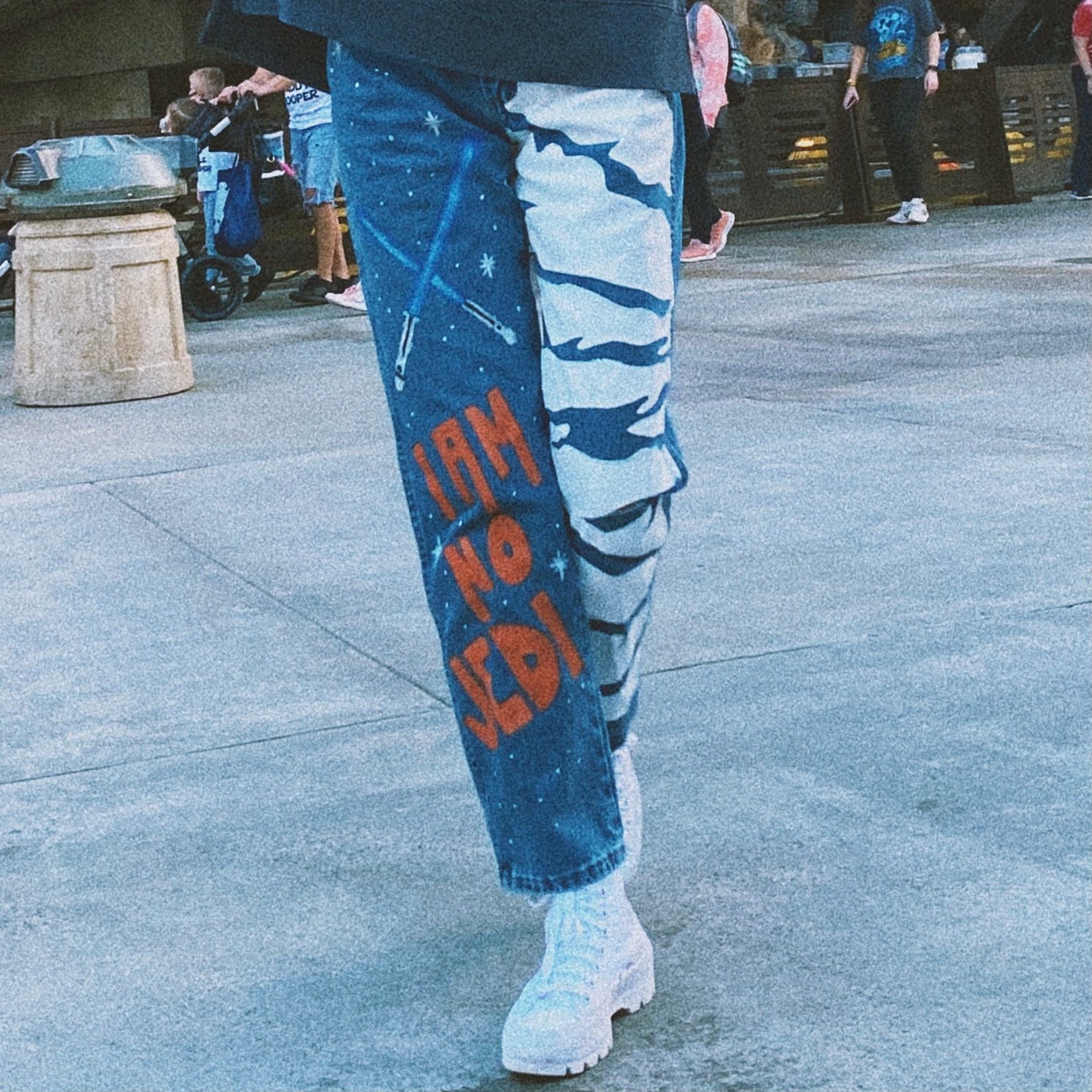 Hand Painted Ahsoka Tano Inspired Jeans Etsy