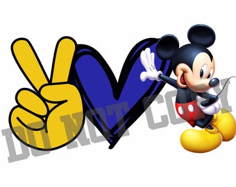 Free Free 318 Peace Love Mickey Svg SVG PNG EPS DXF File