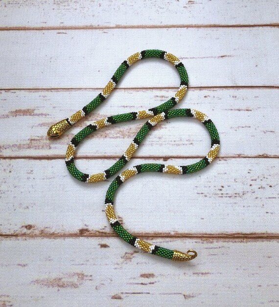SALE EXTRA Long Necklace, Layered Snake Bracelet, Unisex Snake