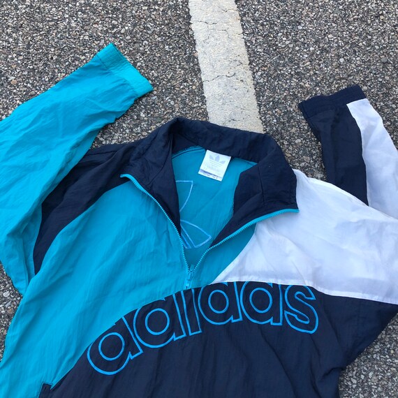 90s ADIDAS Coat Reversible Winter Jacket Vintage 9