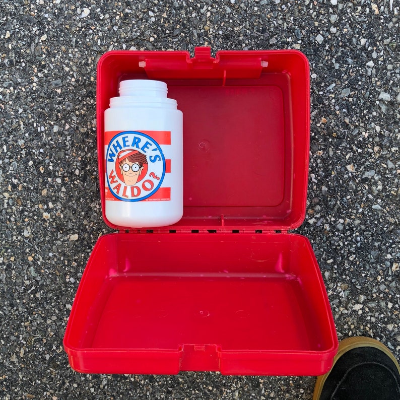 1990 Where\u2019s Waldo lunchbox /& thermos Vintage Collectable 90s Vintage Gift vintage Lunchbox Vintage Gift 90s tv 90s movie gift