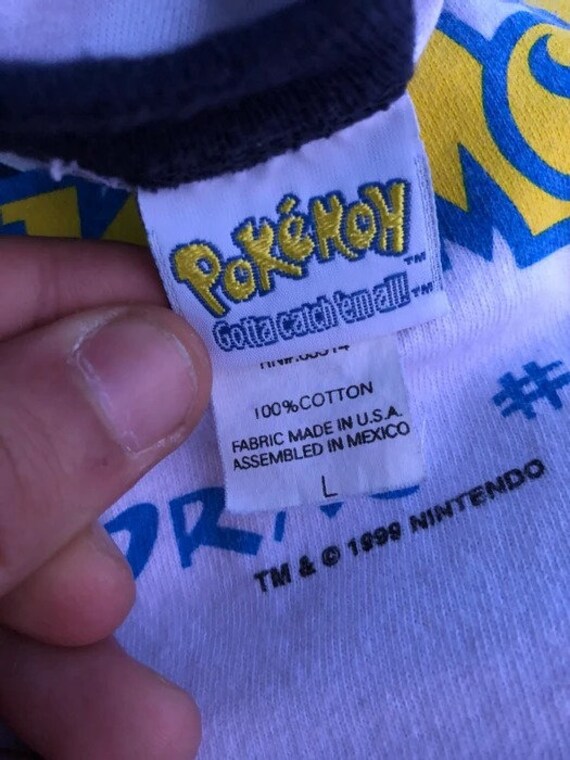 1999 vintage LAPRAS Shirt Pokemon Shirt Pikachu A… - image 4
