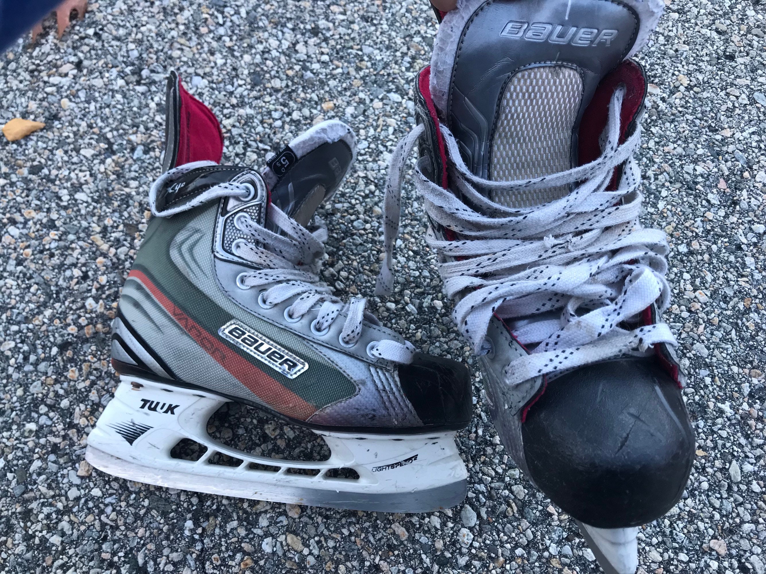 Vintage Mens Hockey Skates BAUER Skates All Star Size 5.5 Etsy