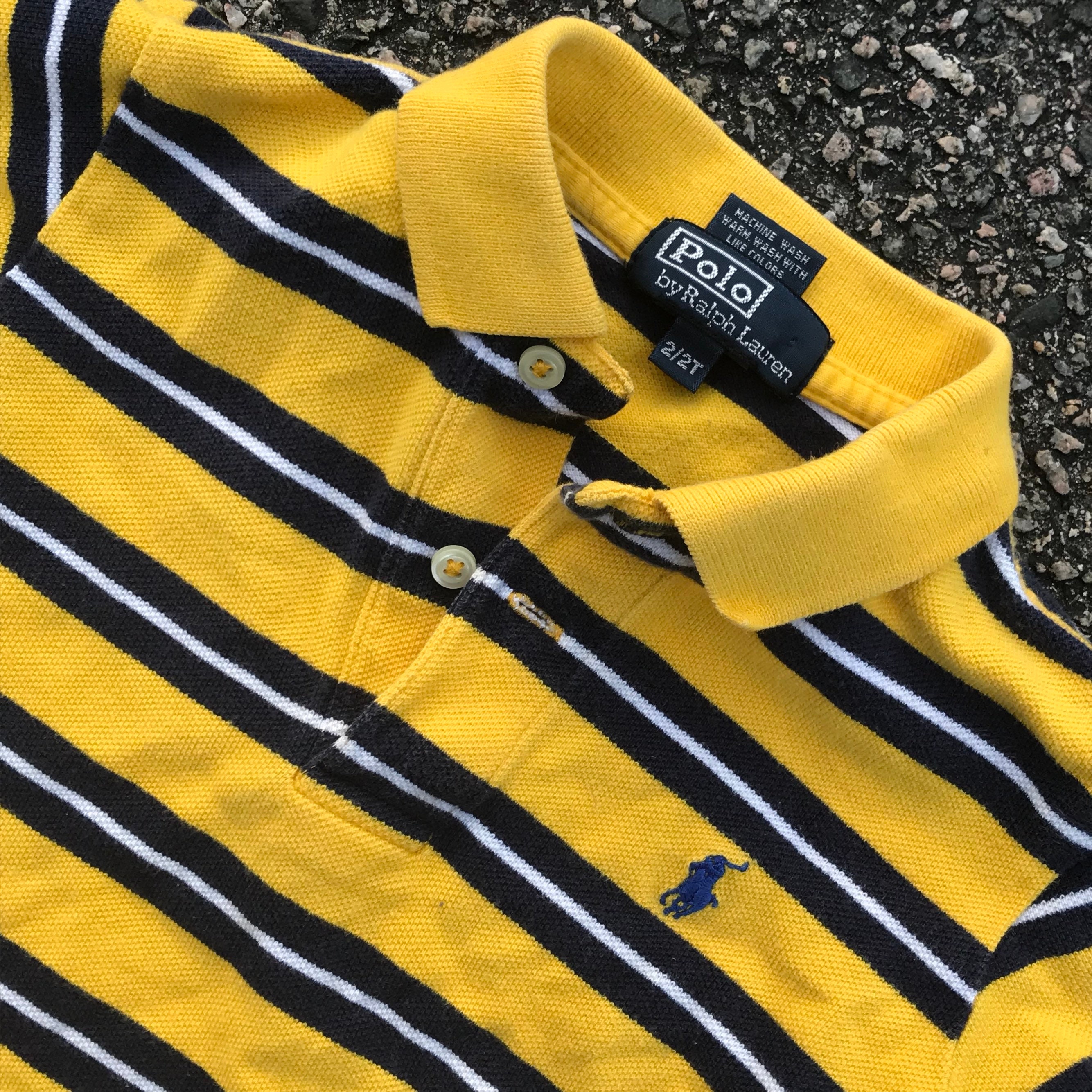 vintage striped polo shirt
