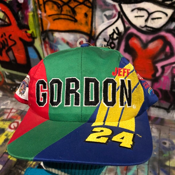DS 90s Vintage JEFF GORDON Hat Vintage nascar Snap