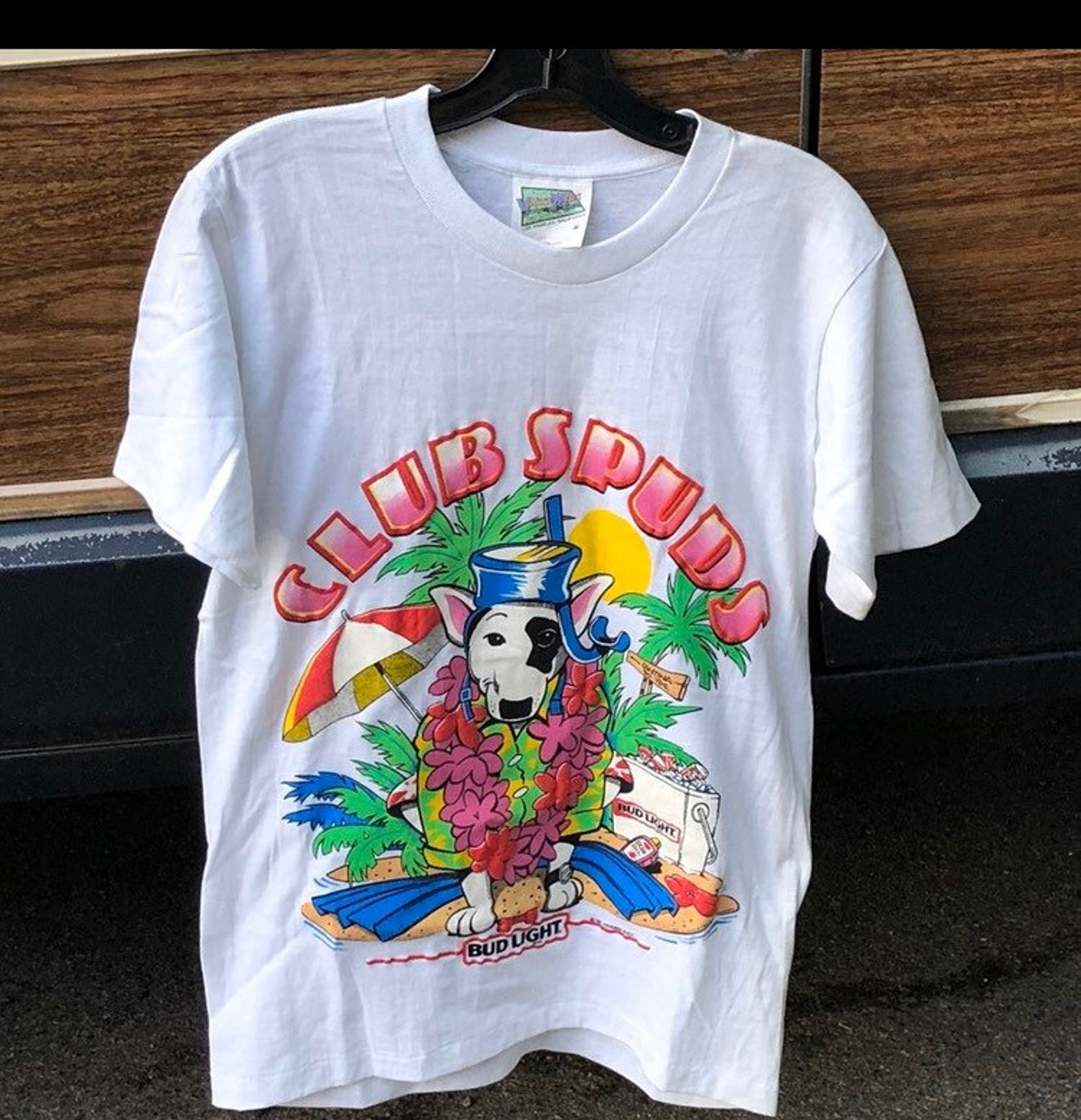 80s Vintage Spuds Mackenzie Bud Light Dog Beer T-Shirt Made in | Etsy