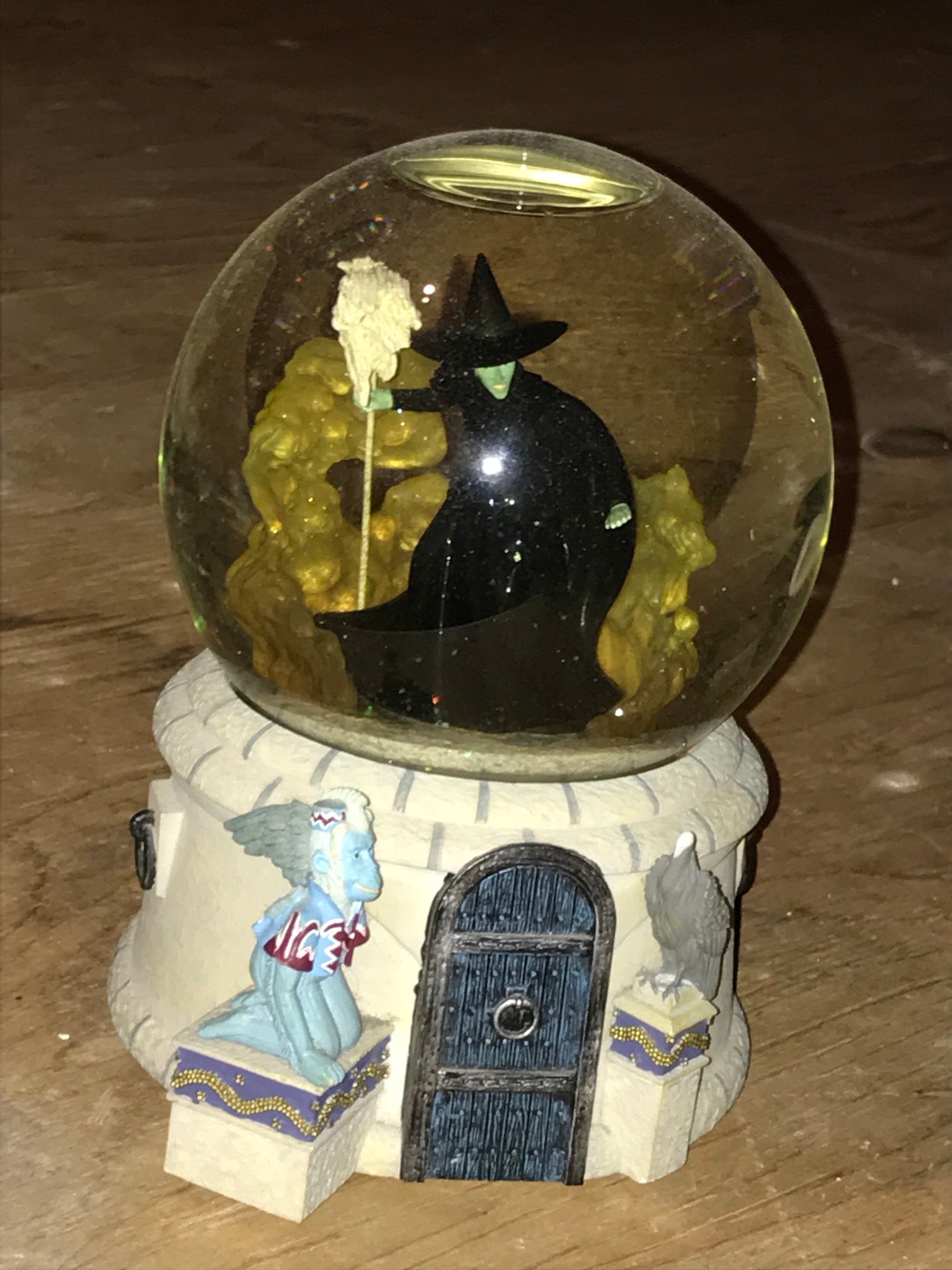 Ceramic WICKED WITCH Wizard of OZ Snow Globe Decoration 90s | Etsy