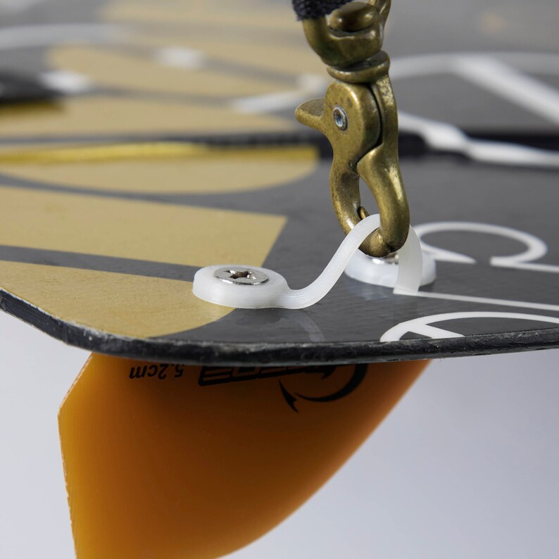 Kiteboard Leash Ring connector Integrated with Fin Screws Etsy