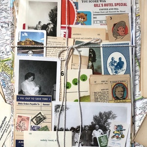 75 Piece Vintage Ephemera Pack, Real Paper Junk Journal Supplies (1920s-1980s)