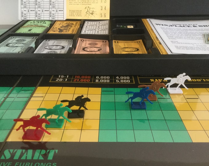 Vintage Horse Racing Game Win Place & Show Horse Race Game Etsy