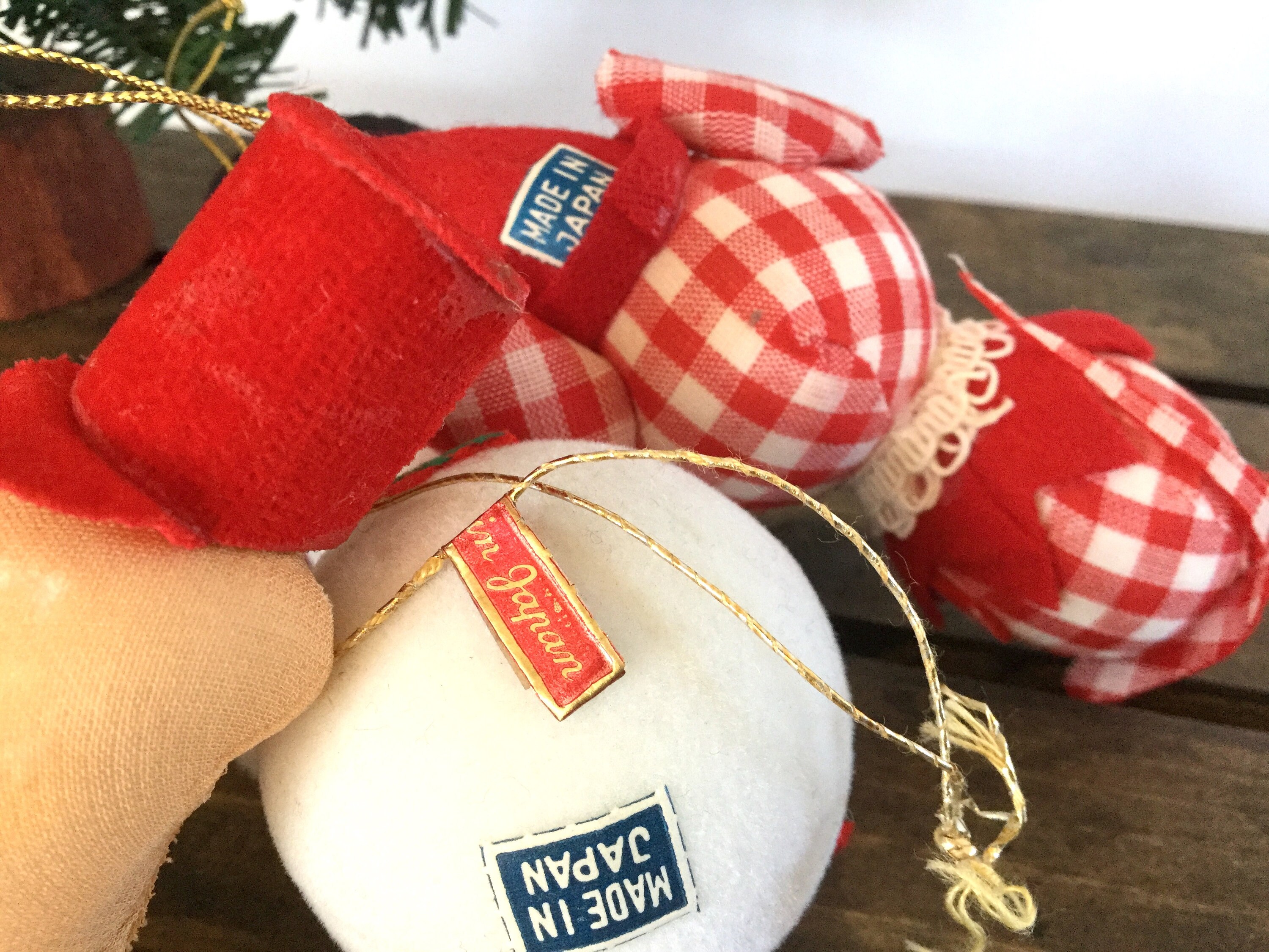 Lot of 3 Vintage Christmas Ornaments Made in Japan Snowman Etsy