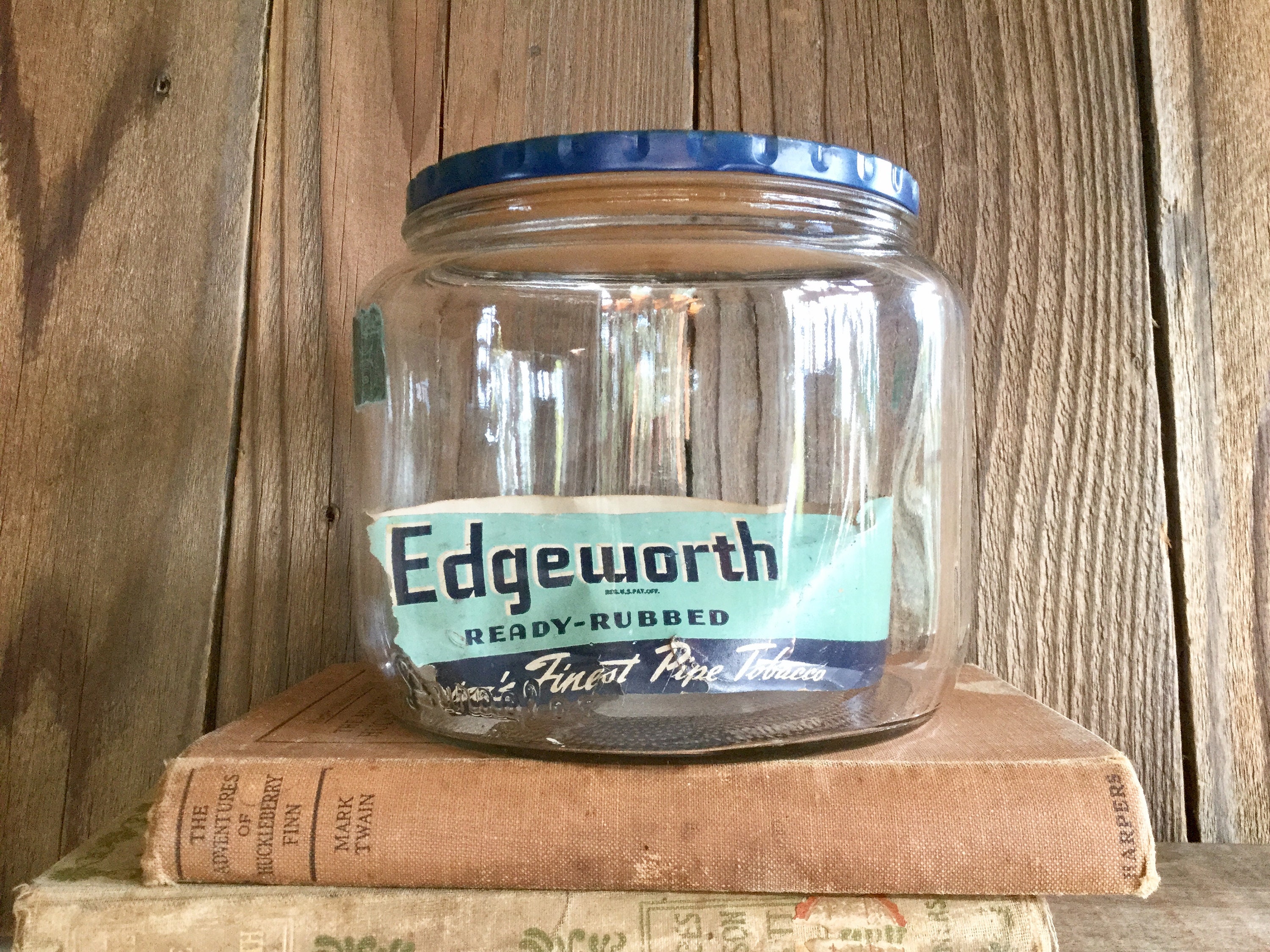 1940s Pipe Tobacco Jar Edgeworth Vintage Duraglas Jar for Etsy