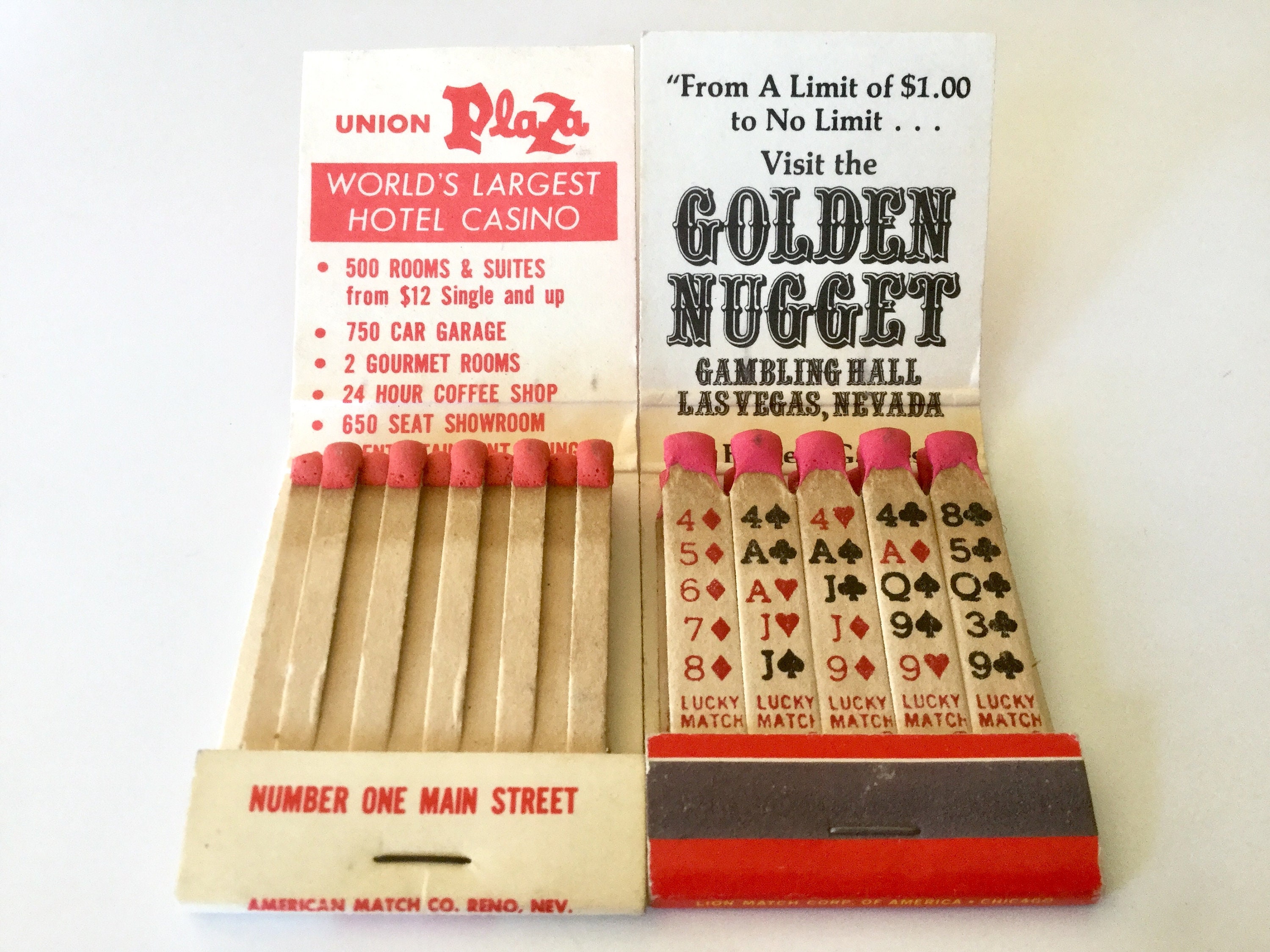 Vintage Golden Nugget & The Union Plaza Hotel Vintage | Etsy