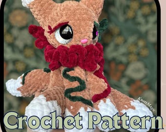 Me-Mow Gingerbread Kitty Crochet Pattern
