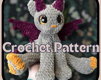 Prism the Cat Dragon Crochet Pattern
