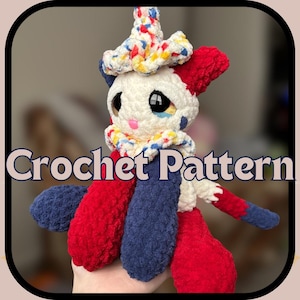 Jest the Clown Kitty Crochet Pattern