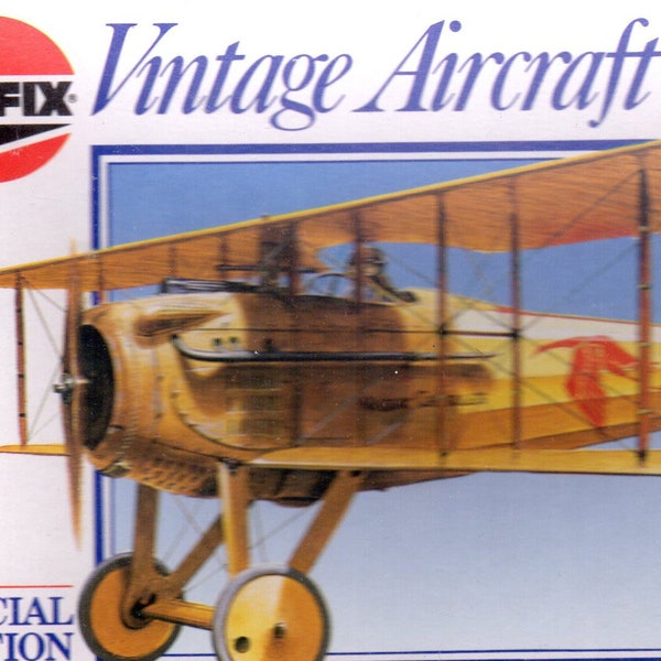 Airfix Spad S VII 1917 Vintage Aircraft  1/72 Scale  Plastic Model Kit, Factory Sealed, New Old Stock