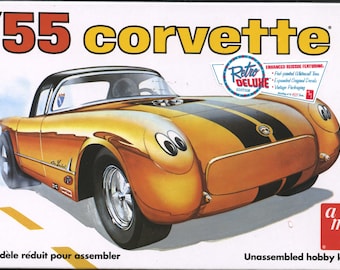 Plastic Model kit 1/25 AMT 1955 Corvette