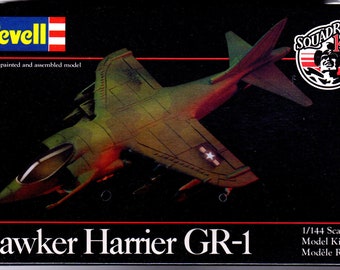 Revell Hawker Harrier GR1, 1/72 scale plastic Model kit Factory Sealed, New Old Stock