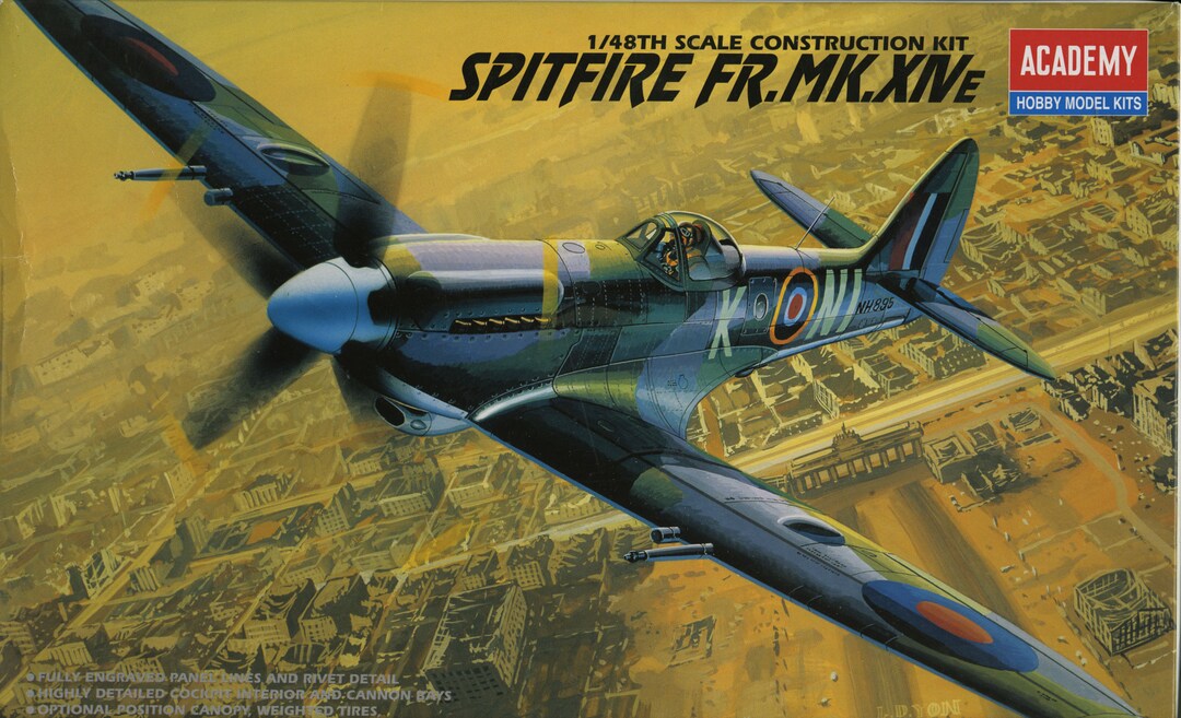 Academy Model Kit 148 Scale Supermarine Spitfire Fr.mk.xive Royal Air