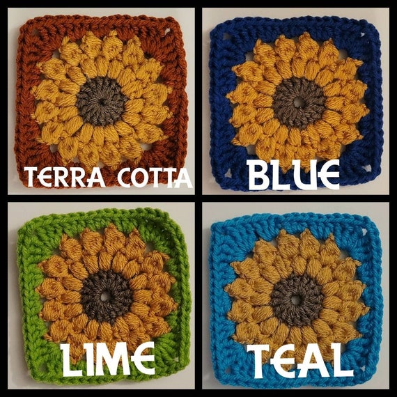 flowering Crochet pattern - brown - beige - yellow Duffle Bag for