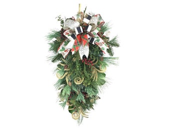 Christmas Wreath for Front Door, Swag